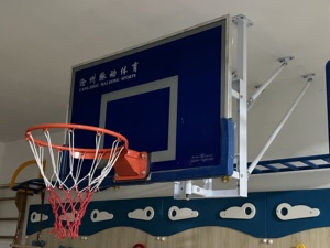 Cadre de support de basket-ball hydraulique manuel avec logo personnalisé Nouveau produit aux normes internationales en vente Jante en acier