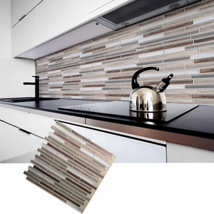 Azulejos de pared de arte para el hogar, pegatina de mosaico con efecto 3D de 12x12 pulgadas, tira de mármol verde, azulejos de pared impermeables para baño y cocina - Product Image 5