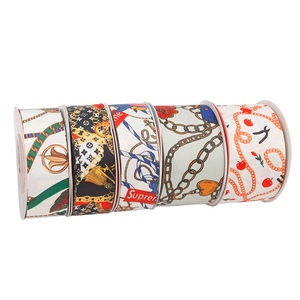 3cm 5cm <span class=keywords><strong>2inch</strong></span> 25yard quà tặng hoa ruy băng cuộn trang trí tiệc tùy chỉnh in dệt thương hiệu hai mặt ruy băng satin - Product Image 2