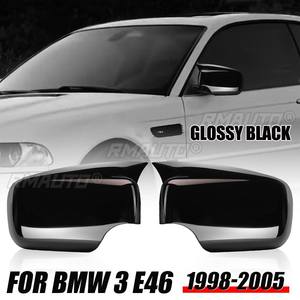 Paire de coques de rétroviseurs latéraux à fixation directe gauche et droite pour BMW E46 E39 4 portes 325i 330i 525i 530i 540i 1998 1999 - Product Image 1