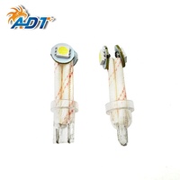 ADT 쿨 화이트 투명 베이스 인서트 T10 194 # 555 2Leds 5050SMD 핀볼 6.3볼트 핀볼 LED 플렉스 전구 조명