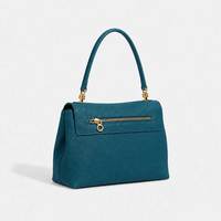 Sac fourre-tout de luxe personnalisé en cuir véritable, tendance estivale, grande capacité, sac à main bleu paon, sac à bandoulière pour femme
