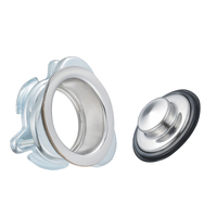 Kit de raccordement pour évier en acier inoxydable, pour broyeur de déchets, drain de réservoir d'eau de cuisine et drain d'évier 3 1/2 pouces
