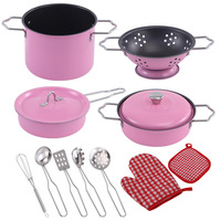 Jeu de cuisine préscolaire pour enfants Jeu de jouets de cuisine Batterie de cuisine de qualité alimentaire pour enfants