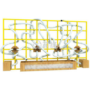 Centro de Ciencias Comerciales Moetry, Juego Interactivo de Pared con Pelotas, Parque Infantil Interior para Niños, Túnel de Aire, Laberinto de Tubos de Seda - Product Image 1