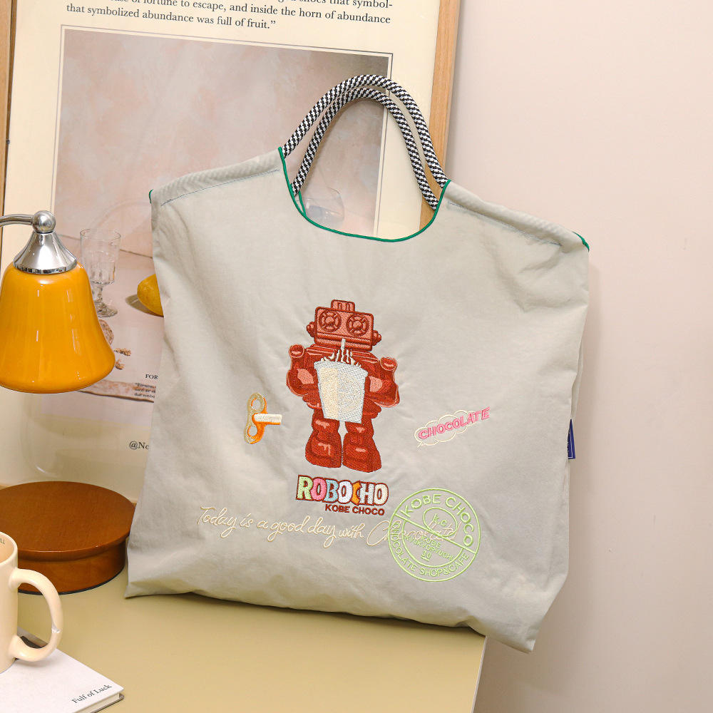 Robot gris clair sans bandoulière-grande taille