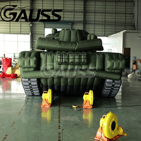 GAUSS T-73 Promotion Spéciale : Grand Tank Gonflable avec Impression UV et Pompe à Air Électrique pour Décoration Urbaine, Présentations et Expositions