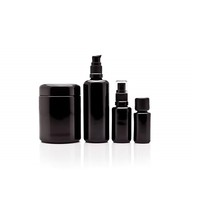 Flacon pulvérisateur plat en verre de 50 ml avec pompe pour sérum, crème, gouttes pour les yeux, vernis à ongles, huile, diffuseur – Emballage disponible en 10 ml et 100 ml