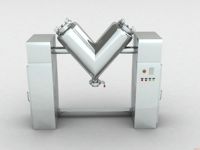 Nouveau mélangeur industriel en V de 250 L en acier inoxydable pour le traitement des aliments, des produits chimiques et des poudres détergentes, moteur inclus