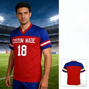 Maillot de hockey personnalisé streetwear coupe ample avec drapeau national, pull souvenir, tricot brodé jacquard à lettres, maillot de football en tricot - Product Image 5