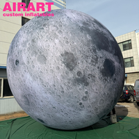 Lune gonflable de 3,5 m, lune géante personnalisée, gonflables sur le thème de l'espace, lune solaire gonflable