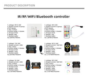 2025 all'ingrosso nuova innovazione 12 chiavi Wireless Rf Ws2811/2812 da Running Led <span class=keywords><strong>Mini</strong></span> Cct Led <span class=keywords><strong>Mini</strong></span> Dc striscia di luce Dimmer Rf <span class=keywords><strong>Controller</strong></span> - Product Image 6