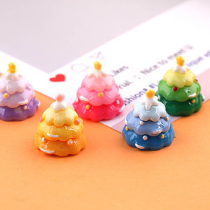 Ornements de Noël en résine, couleur dégradée, forme irrégulière, décorations artisanales DIY pour la décoration des fêtes - Product Image 3