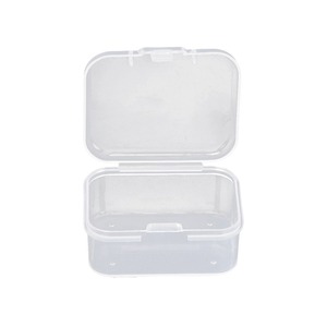 Transparent <b>Plastic</b> <b>Storage</b> Box 5.5x4.1x2.1cm With Lid Rectangle Office Organizer For Small Parts And Screws - Product Image 4