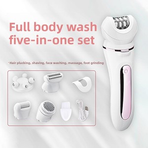 Épilateur pour femmes, rasoir corporel indolore et tondeuse rechargeable pour l'épilation du visage, du maillot, des bras, des jambes et des aisselles - Product Image 2