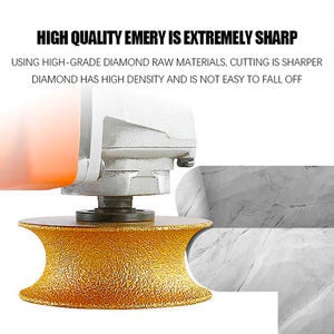 Deyi tùy chỉnh-kích thước 75*40mm nửa arc cạnh chân không-bện kim cương khoan hồ sơ Mài bánh xe Mài Máy deburring - Product Image 5