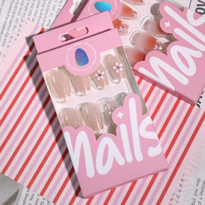 <span class=keywords><strong>Faux</strong></span> <span class=keywords><strong>ongles</strong></span> courts de style ballet, poudre nacrée scintillante en gros à prix avantageux, style floral 3D portable - Product Image 4