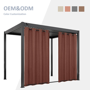 Chất Lượng Cao Tùy Chỉnh Kích Thước UV Bảo Vệ Rèm Cửa Gió Chịu Mài Mòn Nhiệm Vụ Nặng Nề Ngoài Trời Màn Rèm Cửa Cho Patio - Product Image 1