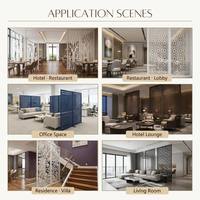 Panneau de séparation moderne en alliage d'aluminium CNC 1500x4000mm, revêtement en poudre PVDF, résistant à la corrosion, pour intérieur (hôtel, bureau) et extérieur, sur mesure