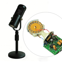 Microphone à condensateur de studio DIY 32 mm avec capsule dorée, support de bureau et kit de suspension pour enregistrement vocal H32