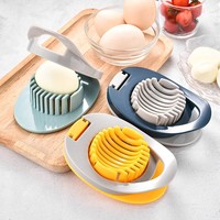 Coupe-œufs manuel écologique en plastique, très vendu, avec lame en acier inoxydable et fonction de mélange, pour la cuisine domestique