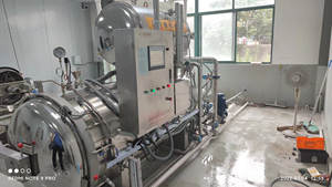 Stérilisateur industriel pour aliments, Machine pour bocaux en verre, stérilisateur à vapeur - Product Image 3