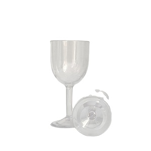 Verres à vin rouge à pied en plastique de qualité alimentaire, personnalisables avec logo, réutilisables, capacité 480 ml, sans BPA, compatibles lave-vaisselle, les plus vendus - Product Image 2