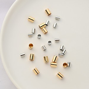 Perles Métalliques Rondes à Sommet Plat, Clochettes Argentées et Dorées, Accessoires de Bijoux DIY, Embouts de 6mm pour la Fabrication de Bracelets et Colliers - Product Image 1