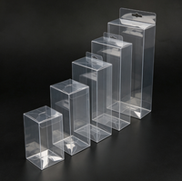 Boîte d'emballage en plastique transparente, PET RPET PVC pliable, boîte cadeau pour petits accessoires, artisanat, cosmétiques