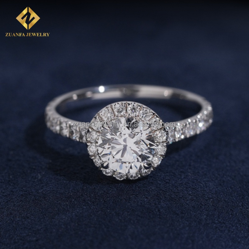 Or 18 carats + diamant rond de 1,1 ct