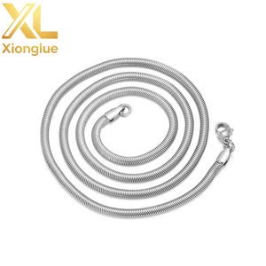 Stainless Steel Flexible <b>Snake</b> Link <b>Chain</b> Waterproof Rpse <b>Gold</b> Silver Black Minimalist Necklace for DIY Jewelry Making Findings - Product Image 5