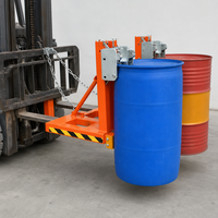 Accessoire de préhension pour chariot élévateur DG360A, capacité de 360 kg, pince à bec d'aigle simple pour fûts en acier et en plastique de 55 gallons