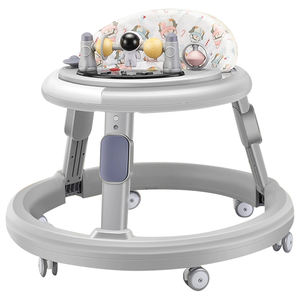 All'ingrosso luce multifunzione musica Walker bambino pieghevole 4 in 1 attività bambino Push Walker con ruote <span class=keywords><strong>e</strong></span> sedile - Product Image 3