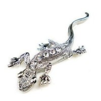 Nouveau 3D Diamond Gecko Metal Car Emblem Animal Car Bage