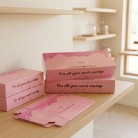 Boîtes d'emballage en papier pour gâteaux, biscuits, pain, pâtisseries, beignets, macarons, avec logo personnalisé, écologiques, de qualité alimentaire, imprimées, pliables