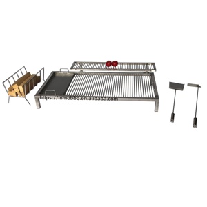 उच्च तापमान प्रतिरोधी स्टेनलेस चारकोल ब्रसेरो, फायरशोवेल और कोयला पुशर के साथ उच्च तापमान प्रतिरोधी - Product Image 2