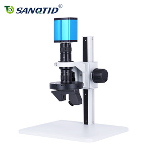 SANQTID 3D 디지털 스테레오 현미경 4K CCD 카메라 360도 회전 현미경 PCB 검사용 - Product Image 5