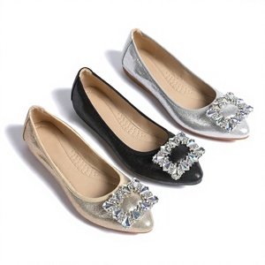 Zapatos Planos de Ballet de PU para Mujer, Zapatos Planos con Punta en Pico y Suela Suave, Zapatos de Vestir Personalizados para Bodas y Fiestas - Product Image 4