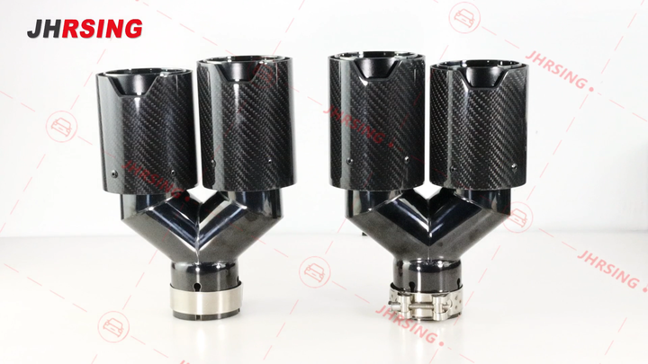 Carbon Fiber Stainless Steel 2.5 exhaust pipe Muffler Tip for Akrapovic