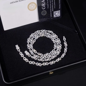 <b>Mens</b> Luxury Moissanite Bracelet Custom 925 Sterling <b>Silver</b> Iced Out Hip Hop Jewelry Diamond Chain Perfect Gift - Product Image 6