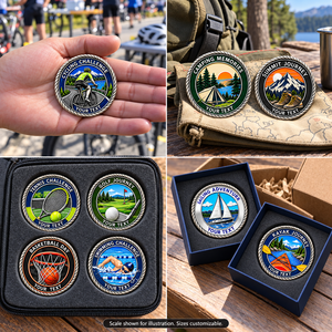 Monedas de Desafío Deportivas Personalizadas con Diseños en Relieve para Eventos al Aire Libre, Regalos para Clubes y Colecciones de Recuerdos OEM ODM - Product Image 2
