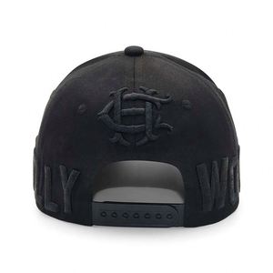 Gorras de ante de béisbol personalizadas de un solo pecho Bordado 3D de diamantes Forro de satén Venta de sombreros de gamuza de ala bien curvada - Product Image 4