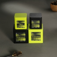 Vente en gros personnalisée 25g 30g 35g 40g Boîte carrée colorée de forme thé nourriture biscuit bijoux boîtes de conserve en métal emballage de stockage boîte en fer blanc