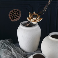 Vase en céramique artisanal nordique, style porcelaine bleu et blanc, décoration moderne pour la maison, centre de table, décoration florale pour le salon