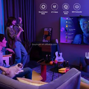 Touyinger E900 1080P Full HD karaoke chiếu <span class=keywords><strong>2</strong></span> Micro 500 Ansi <span class=keywords><strong>Android</strong></span> 9.0 rạp hát tại nhà di động ktv tính năng <span class=keywords><strong>Wifi</strong></span> dẫn đèn - Product Image 4