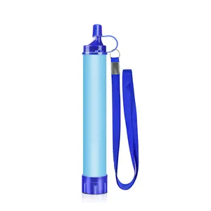 Membrane Solutions Straw Water Filter Survival Filtration Portable Gear Emergency Preparedness Supply for Camping Drinking