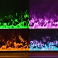 Cheminée électrique murale la plus vendue, insert de cheminée à vapeur d'eau 3D contrôlé par minuterie pour la décoration intérieure