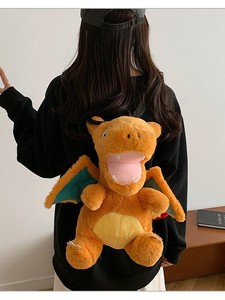 Peluche Drago di Fuoco PokeiMon, Zaino Cartone Animato, Borsa a Tracolla Singola Kuromi, Regalo Genitore-Figlio, Bambola da Macchina Artiglio - Product Image 2