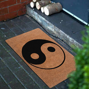 Paillassons en <span class=keywords><strong>coco</strong></span> naturel pour porche de hall d'entrée, conceptions personnalisées, texte <span class=keywords><strong>noir</strong></span>, tapis de sol en caoutchouc, tapis de porte d'entrée extérieure en fibre de <span class=keywords><strong>coco</strong></span> - Product Image 4