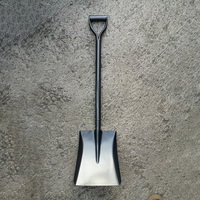 Outils à main personnalisés directement de l'usine, pelle de jardinage en métal, pelle carrée en acier 50Mn avec manche en métal